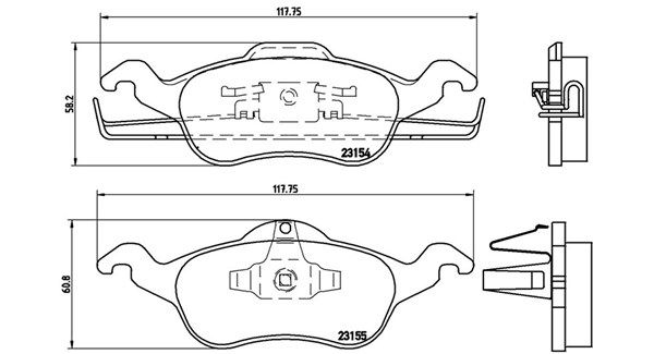 MAGNETI MARELLI Piduriklotsi komplekt,ketaspidur 363700424046